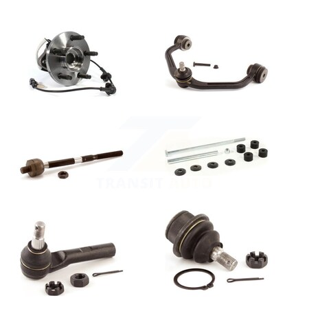 Transit Auto Front Right Hub Bearing Upper Arm Lower Ball Joint Tie Rod Link Kit 6Pc For Ford Ranger K7T-107422